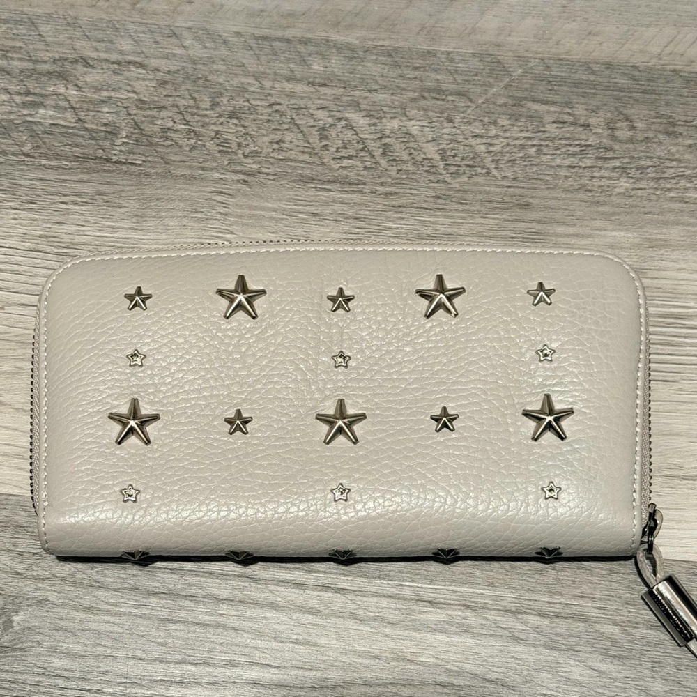 ❗️SOLD❗️Jimmy Choo Filpa Star-Studded Long Wallet - Picture 1 of 8